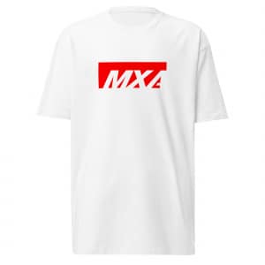 MXA Red Box logo Men’s premium heavyweight tee